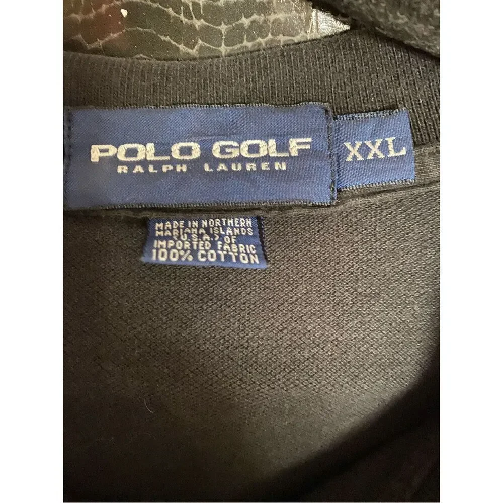 Ralph. Lauren men’s polo golf black polo shirt size XXL ￼